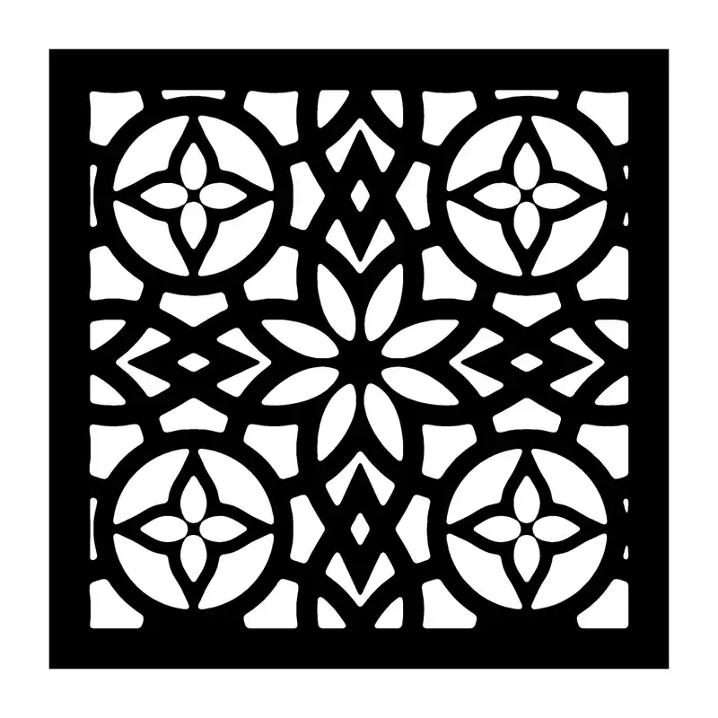 شابلون باتیس آرت طرح تذهیب کد 50-571