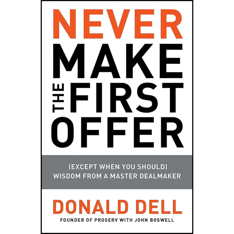 کتاب Never Make the First Offer اثر Donald Dell and John Boswell انتشارات Portfolio