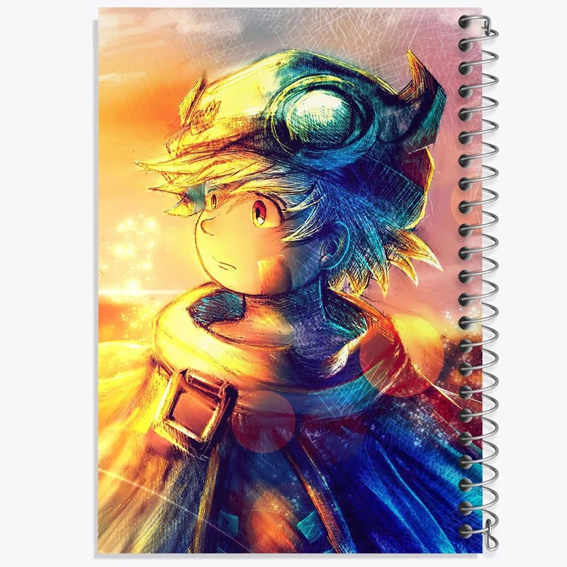 دفتر مشق 50 برگ خندالو مدل ریگ انیمه ساخته شده در پرتگاه Made in Abyss کد 22106