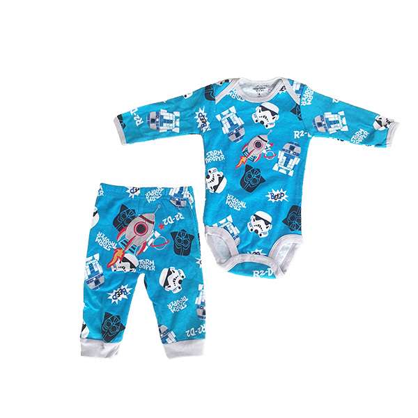 ست بادی آستین بلند و شلوار نوزادی کارترز مدل 654