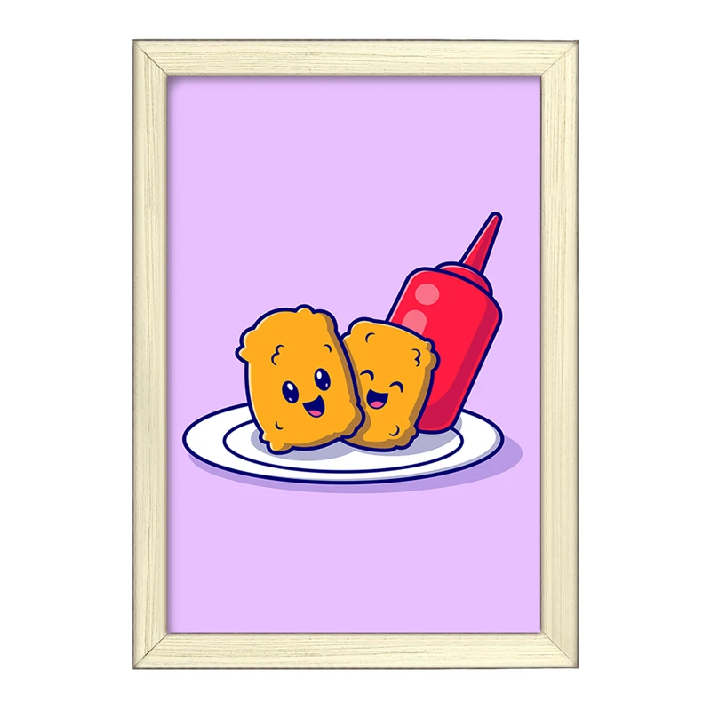 تابلو خندالو طرح فست فود  کد 29470