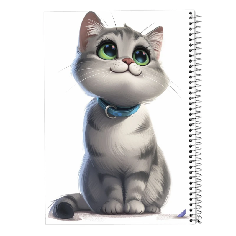 دفتر شطرنجی 50 برگ مدوپد مدل گربه کد DF14738