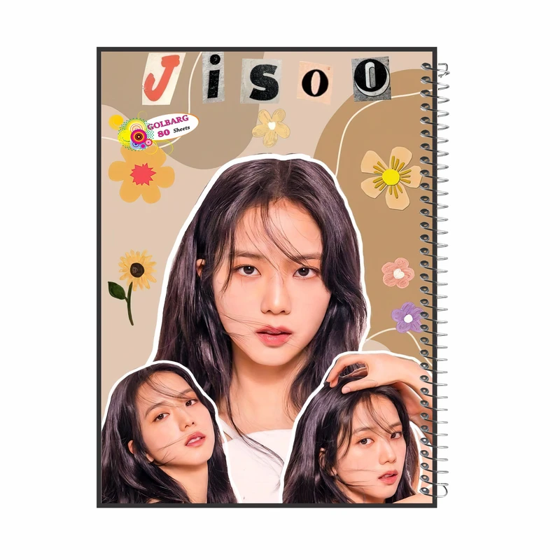 دفتر مشق 80 برگ گلبرگ طرح JISOO کد 81