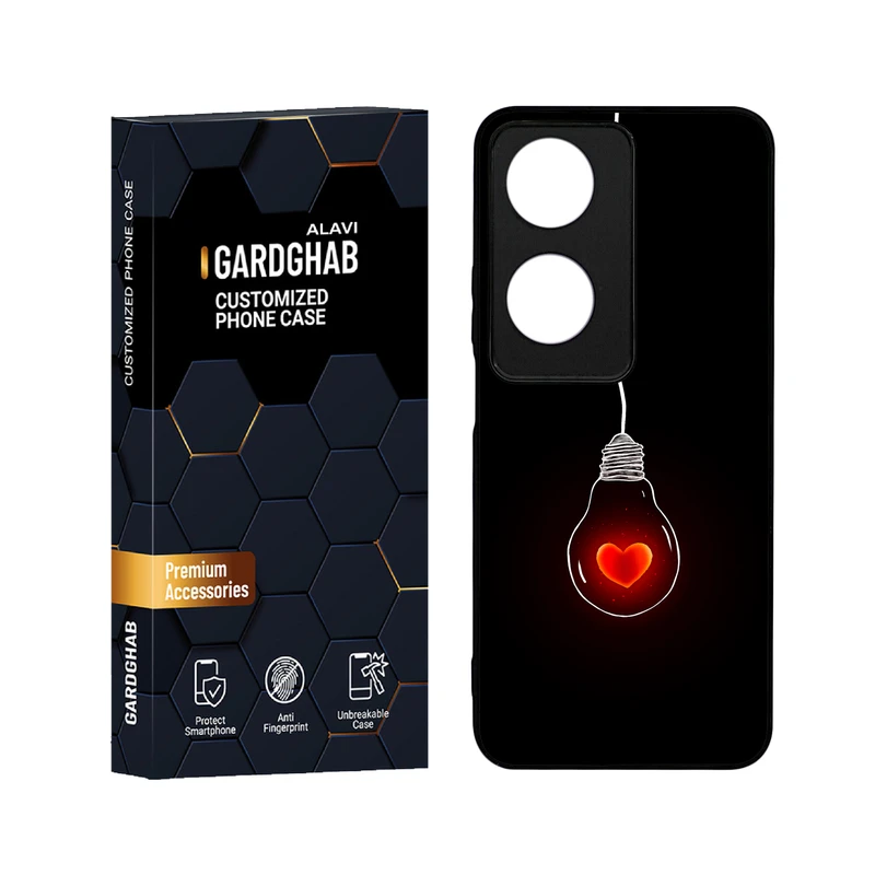 کاور گارد قاب علوی مدل دور ژله ای عاشقانه مناسب برای گوشی موبایل آنر X7B 4G