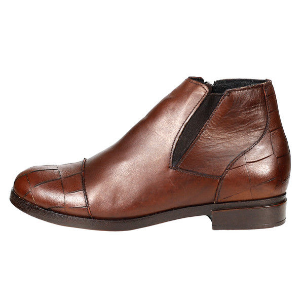 نیم بوت زنانه چرم چهل ستون کد 760-S