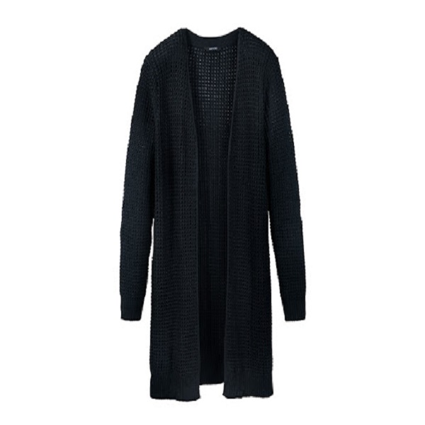 kmart long black cardigan