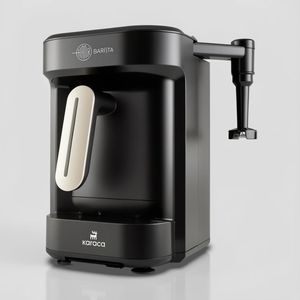 قهوهساز کاراجا مدل Barista Türk، ظرفیت دمآوری پنج فنجان با فیلتر الیافی، دارای کف ساز شیر