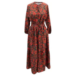 پیراهن ساحلی یقه گرد زنانه مدل 27