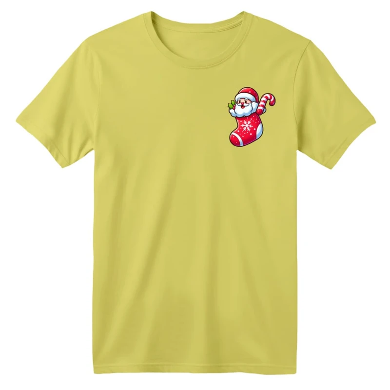 تی شرت آستین کوتاه بچگانه مدل بابانوئل کریسمس کد 25