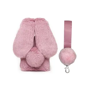 کاور مدل خرگوشی پشمالو مناسب برای گوشی موبایل شیائومی Mi 11 Lite به همراه بند