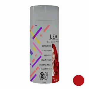 شامپو رنگ مو لئو شماره 466 رنگ یاقوتی حجم 150 میلی لیتر