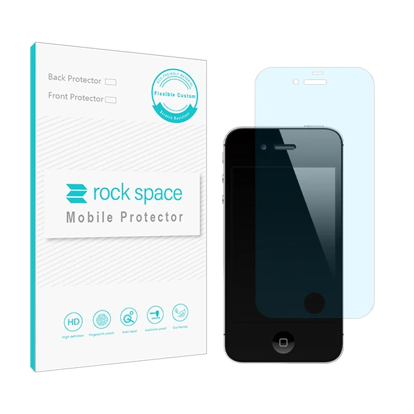 محافظ صفحه نمایش آنتی بلو راک اسپیس مدل 180L-01Y مناسب برای گوشی موبایل اپل iphone 4 / 4s