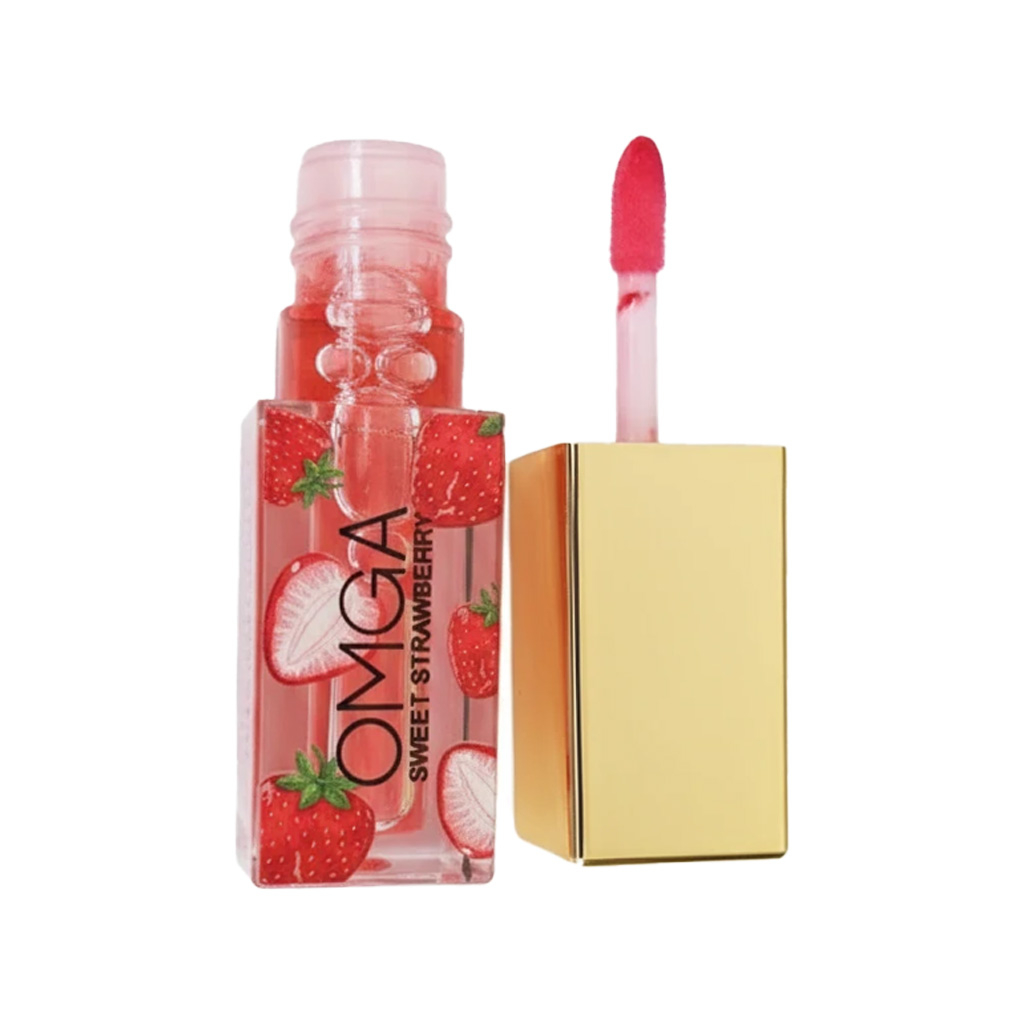 برق لب مایع امگا مدل  Sweet Strawberry شماره 01