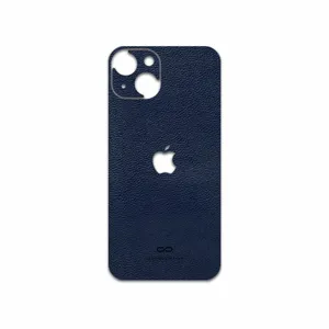 MAHOOT Deep-Blue-Leather Cover Sticker for Apple iPhone 13