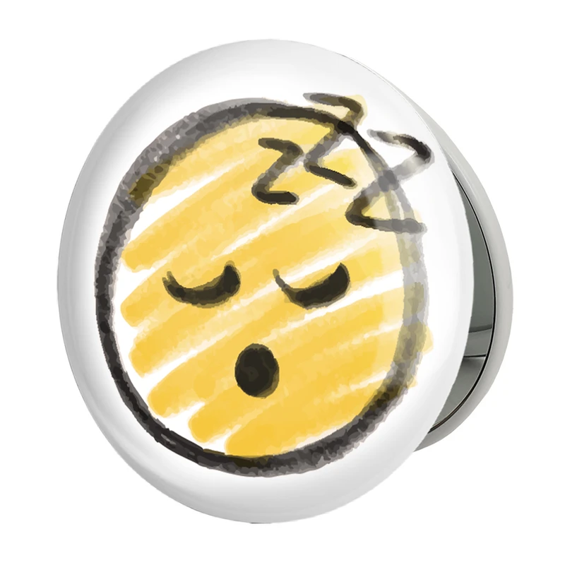 آینه جیبی خندالو طرح ایموجی Emoji مدل تاشو کد 3032 