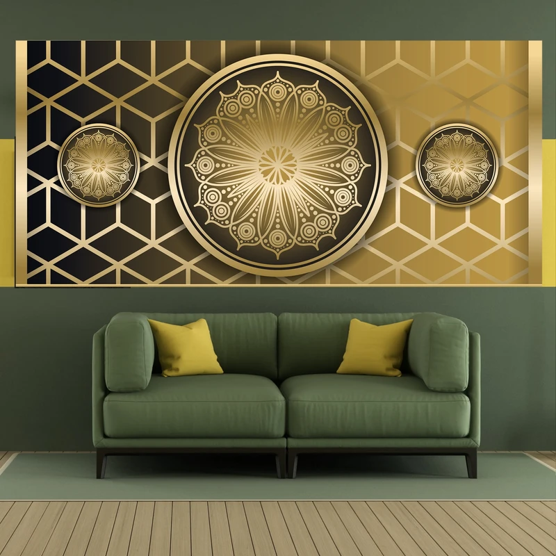 پوستر دیواری طرح مدرن مدل شمسه کد FP261