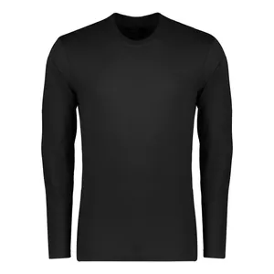 تی شرت آستین بلند مردانه پاتن جامه مدل نخی 403621020151846 رنگ مشکی
