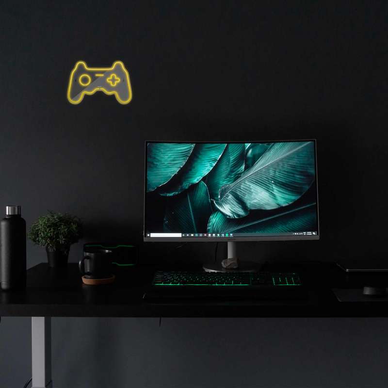 چراغ دیواری نئون دیزاین طرح Game-Controller