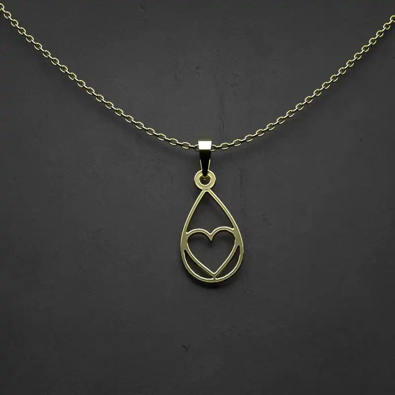 گردنبند طلا 18 عیار زنانه مدوپد مدل هندسی کد CA10232