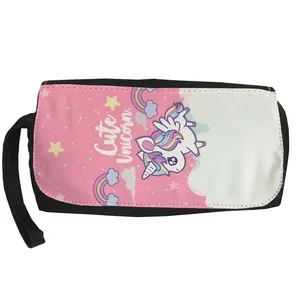 کیف لوازم آرایش دخترانه طرح یونیکورن کد Lu21