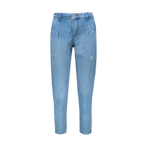 شلوار جین زنانه ویتالیت مدل مام فیت رنگ آبی