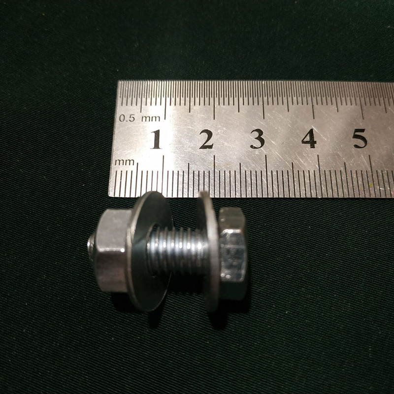 پیچ و مهره و واشر مدل PMK8 مجموعه 16 عددی