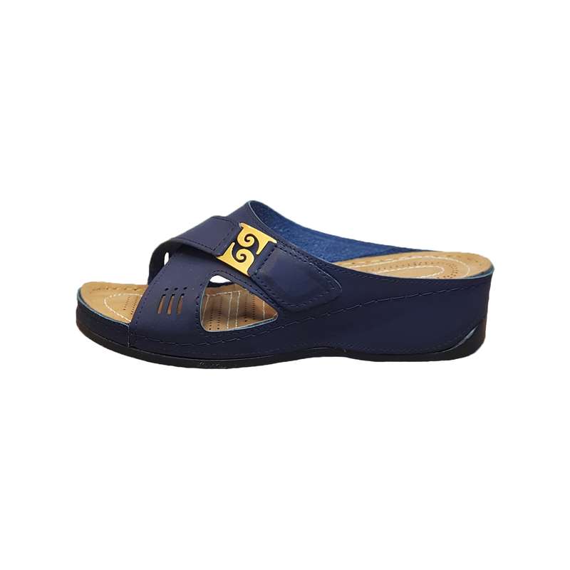 دمپایی زنانه مدل چرم سگکی طبی sorm