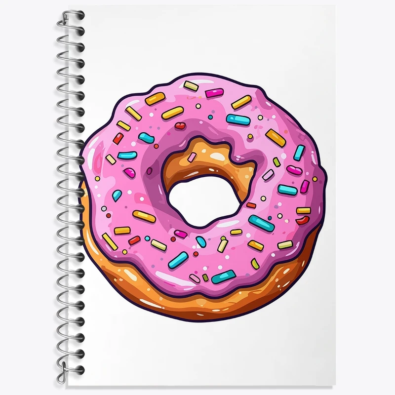 دفتر لغت 50 برگ خندالو طرح کیک و شیرینی پزی کد 36681