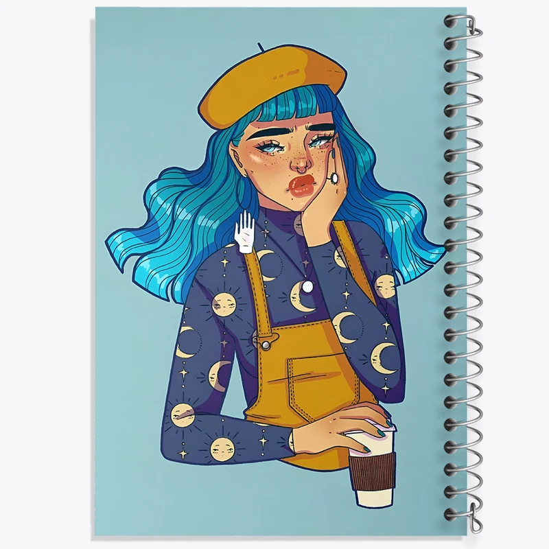 دفتر مشق 100 برگ خندالو طرح دخترانه کد F7384