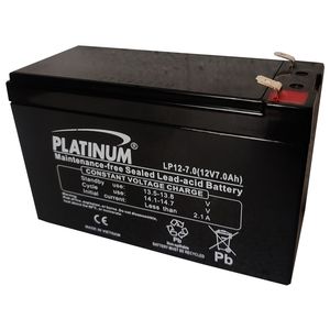 باتری UPS با ولتاژ 12 ولت و شدت جریان 7 آمپرساعت پلاتینیوم مدل LP12-7.0