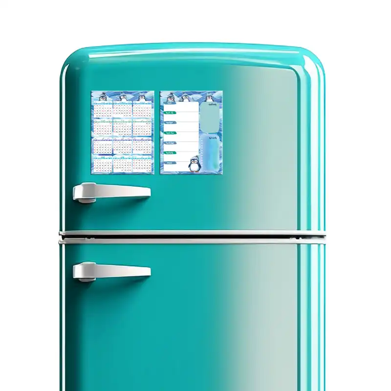 تقویم دیواری سال 1403 لاژید مدل آهن ربایی مجموعه 2 عددی