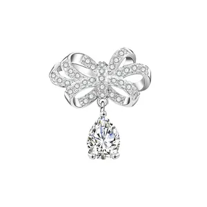 سنجاق سینه زنانه گالری شمرون مدل پاپیون کد BRC136S0