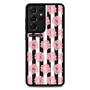 AKAM AMCWSGS21U-FLOWERS21 Cover For Samsung Galaxy S21 Ultra