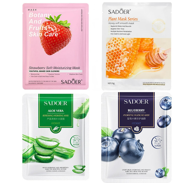 ماسک صورت سادور مدل 01 وزن 25 گرم بسته 4 عددی