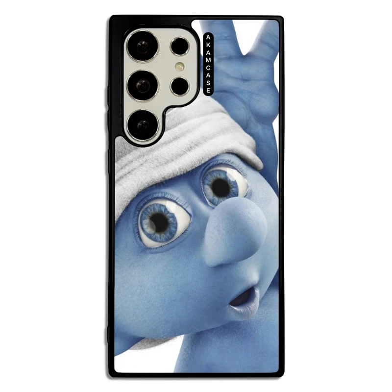 کاور آکام مدل AMC-WSGS23U-SMURFS-2 مناسب برای گوشی موبایل سامسونگ Galaxy S23 Ultra