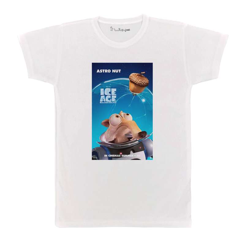 تی شرت آستین کوتاه بچگانه پرمانه طرح عصر یخبندان کد pmt.6402