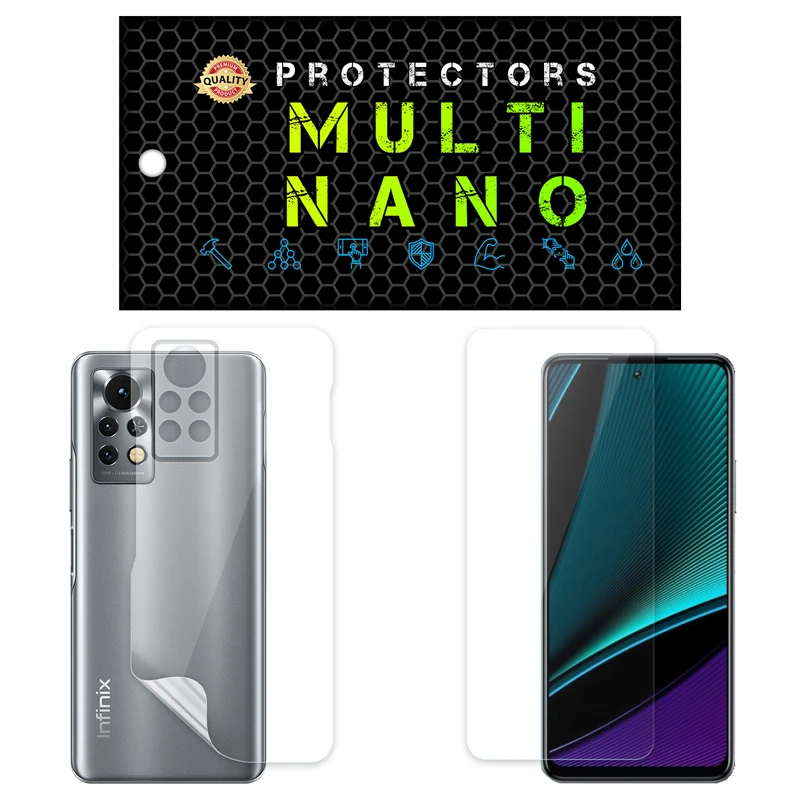 محافظ صفحه نمایش مولتی نانو مدل X-SFT مناسب برای گوشی موبایل انفینیکسNote 11 Pro به همراه محافظ پشت