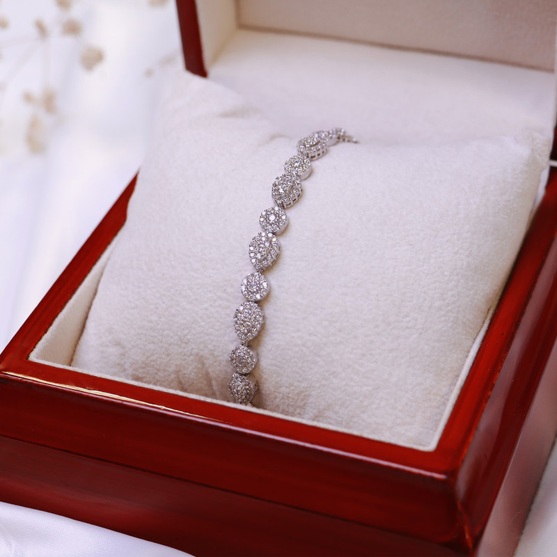 دستبند نقره زنانه جی تی ای مدل جی لوکس