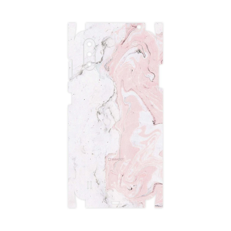 برچسب پوششی ماهوت مدل Blanco-Pink-Marble-FullSkin مناسب برای گوشی موبایل سامسونگ Galaxy A01
