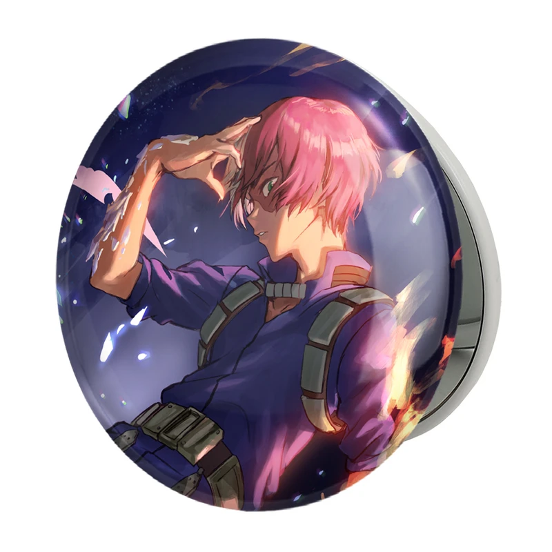 آینه جیبی خندالو طرح  شوتو تودوروکی انیمه آکادمی قهرمان من My Hero Academia مدل تاشو کد 23495 