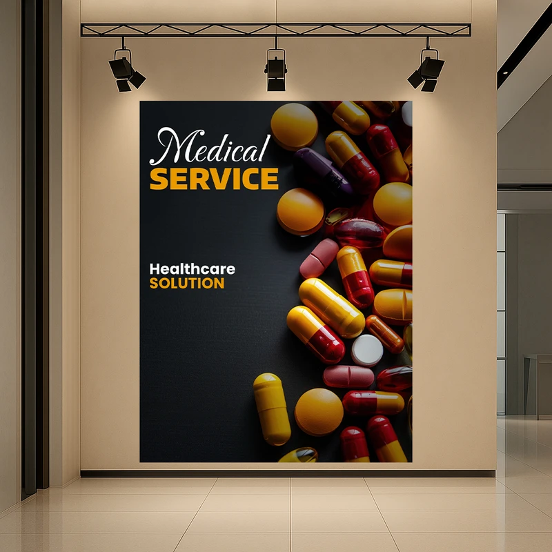 تابلو بوم طرح مخمل medical مدل سرویس پزشکی کد AR3059204