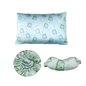 روبالشی مدل دایناسور سایز 50*70سانتی متر به همراه چشم بند و کلاه خواب