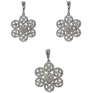 نیم ست نقره زنانه کد 2366