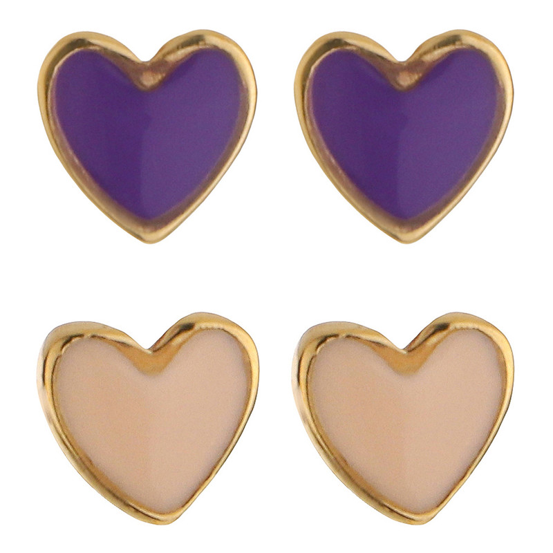 گوشواره میخی طلا 18 عیار زنانه چشم کانسپت مدل CEE10pp بسته 2 عددی