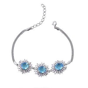    دستبند نقره زنانه بازرگانی میلادی کد DP_077