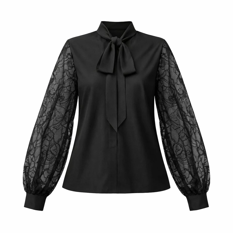 بلوز آستین بلند یقه ایستاده زنانه مدل شیلا