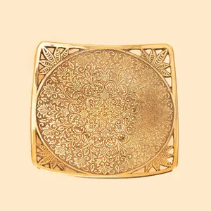 شیرینی خوری برنجی مدل مربع 17737