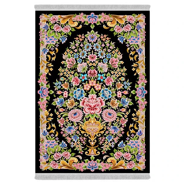 فرش پارچه‌ای دفه مدل فرشینه هازان مخمل کد 007