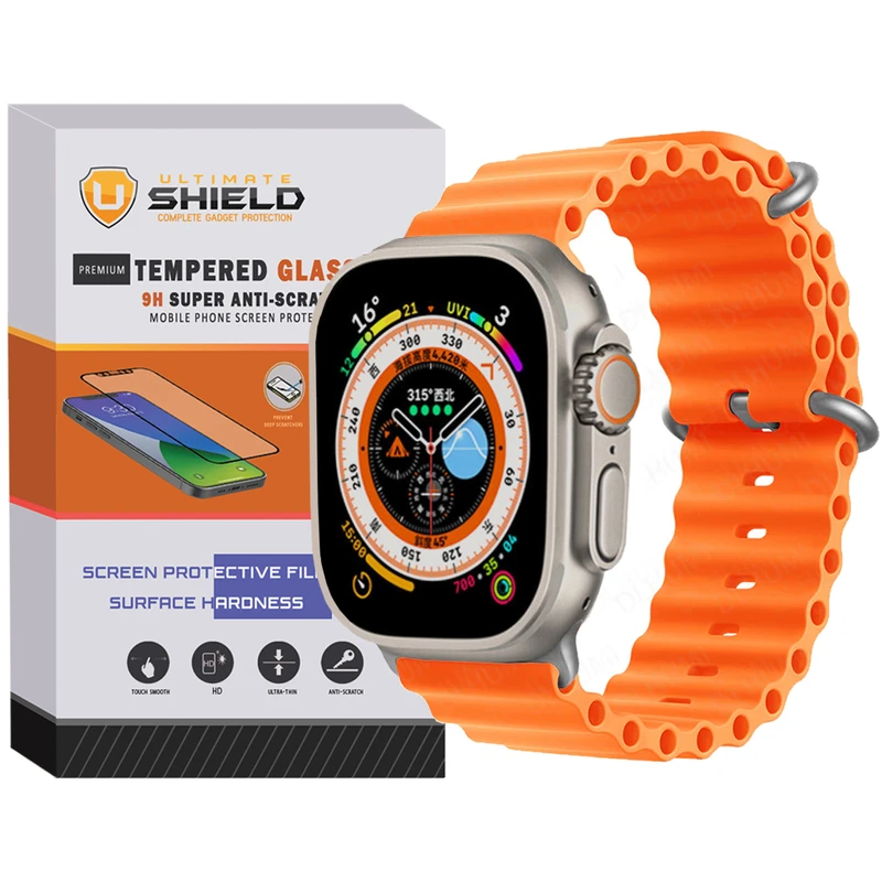 بند آلتیمیت شیلد مدل Ocean-UL مناسب برای ساعت هوشمند الترا T1000 Ultra 49mm