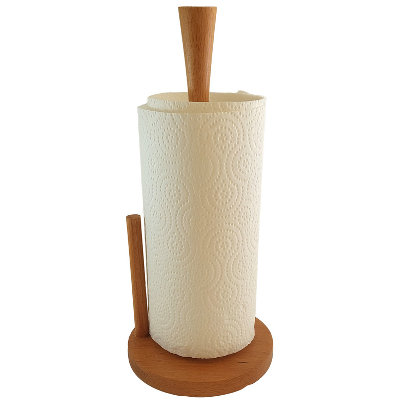 پایه رول دستمال کاغذی مدل لاله چوبی کد T601